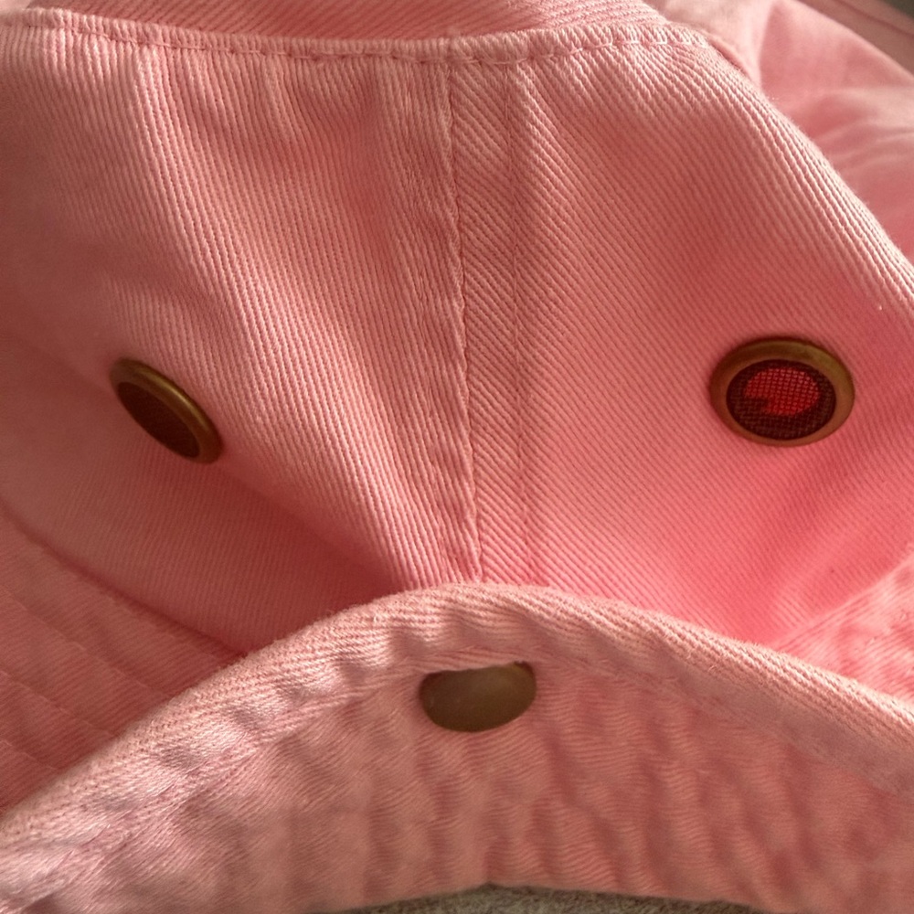 Pink Bucket Hat with Chin Cord - Picture 4 of 6